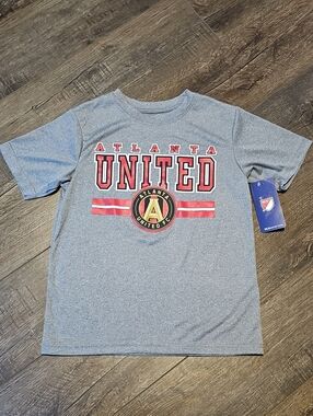 MLS Atlanta United Kids' XS 4/5 Gray Team Logo Tee New With Tags